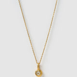 Colar Pingente Pedra do Mês - Ouro 18K | SILLENE - Abril