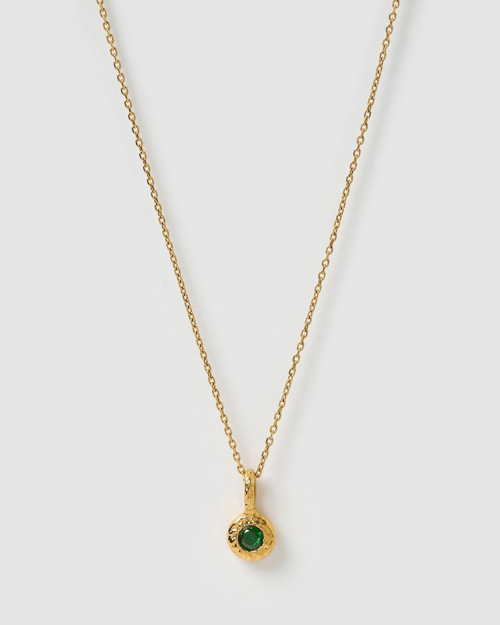 Colar Pingente Pedra do Mês - Ouro 18K | SILLENE - Maio