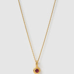 Colar Pingente Pedra do Mês - Ouro 18K | SILLENE - Julho