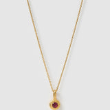 Colar Pingente Pedra do Mês - Ouro 18K | SILLENE - Julho