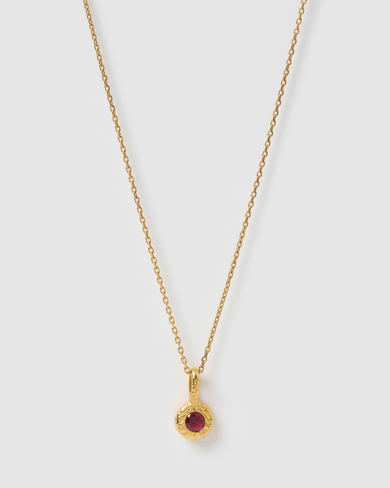 Colar Pingente Pedra do Mês - Ouro 18K | SILLENE - Julho