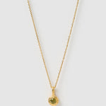 Colar Pingente Pedra do Mês - Ouro 18K | SILLENE - Agosto
