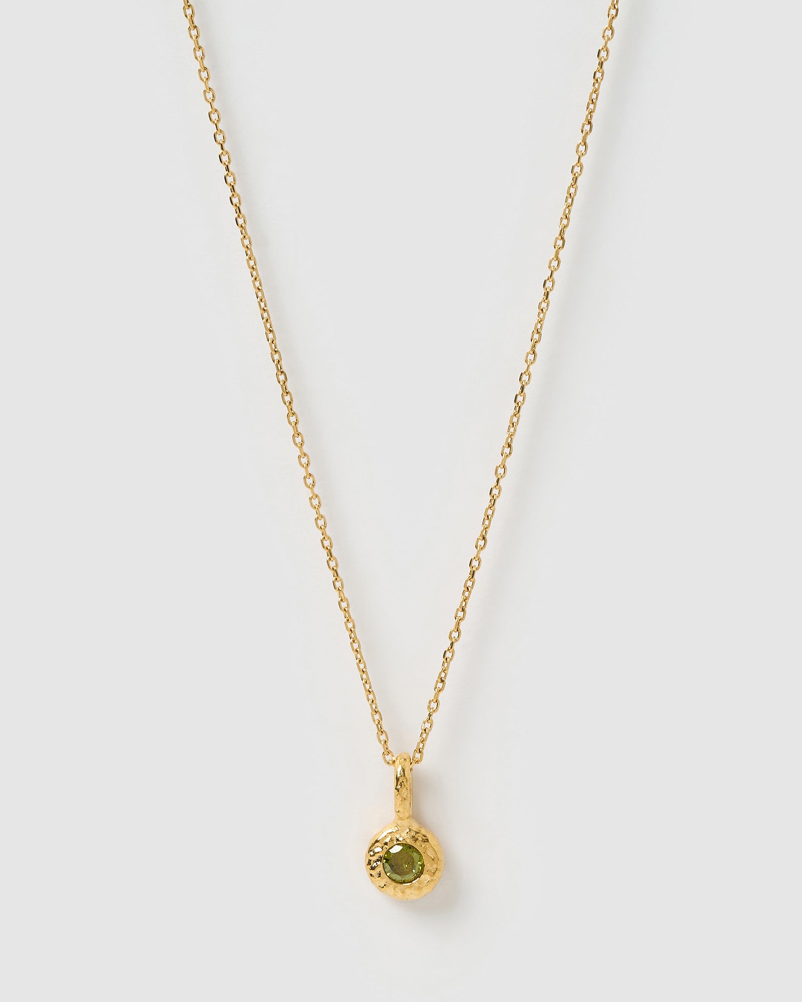 Colar Pingente Pedra do Mês - Ouro 18K | SILLENE - Agosto