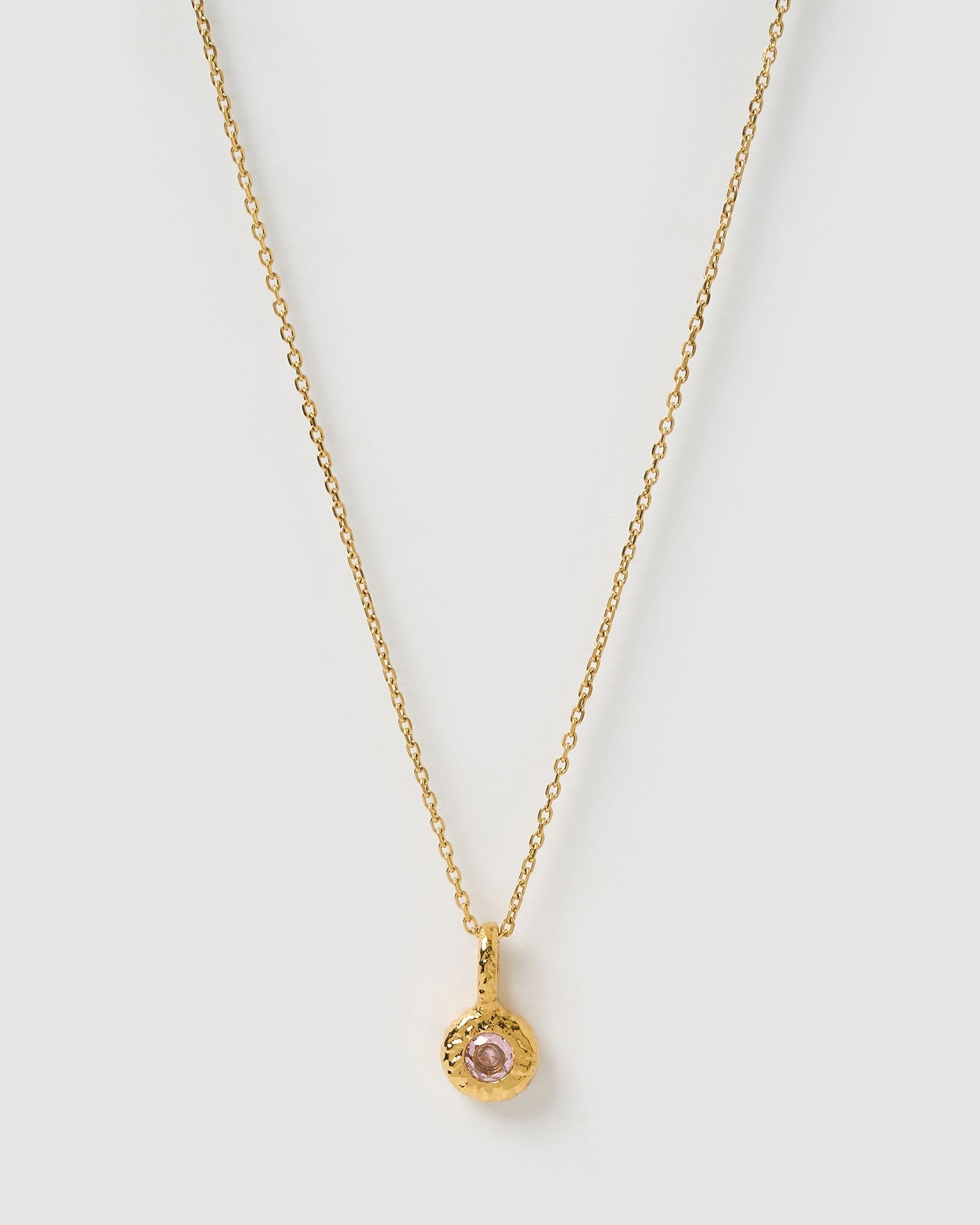 Colar Pingente Pedra do Mês - Ouro 18K | SILLENE - Outubro