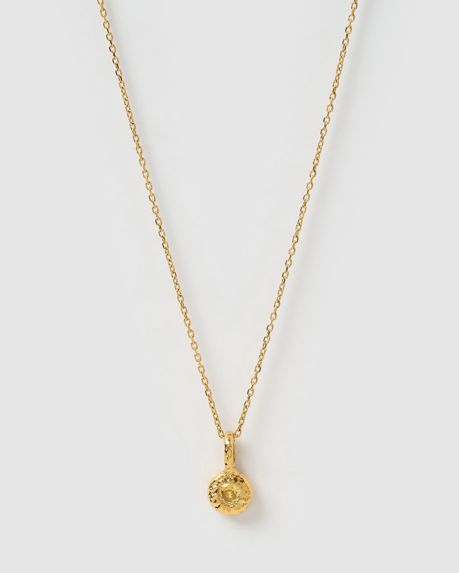 Colar Pingente Pedra do Mês - Ouro 18K | SILLENE - Novembro