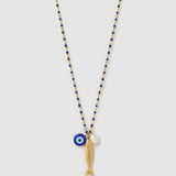 Colar Pingente Peixe da Sorte Azul - Ouro 18K | SILLENE