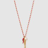 Colar Pingente Peixe da Sorte Cereja - Ouro 18K | SILLENE