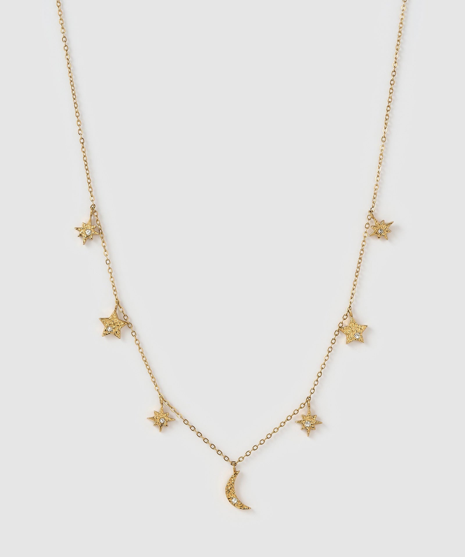 Colar Pingentes Celestiais Moondust - Ouro 18K | SILLENE