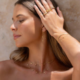 Colar Pingentes Celestiais Moondust - Ouro 18K | SILLENE