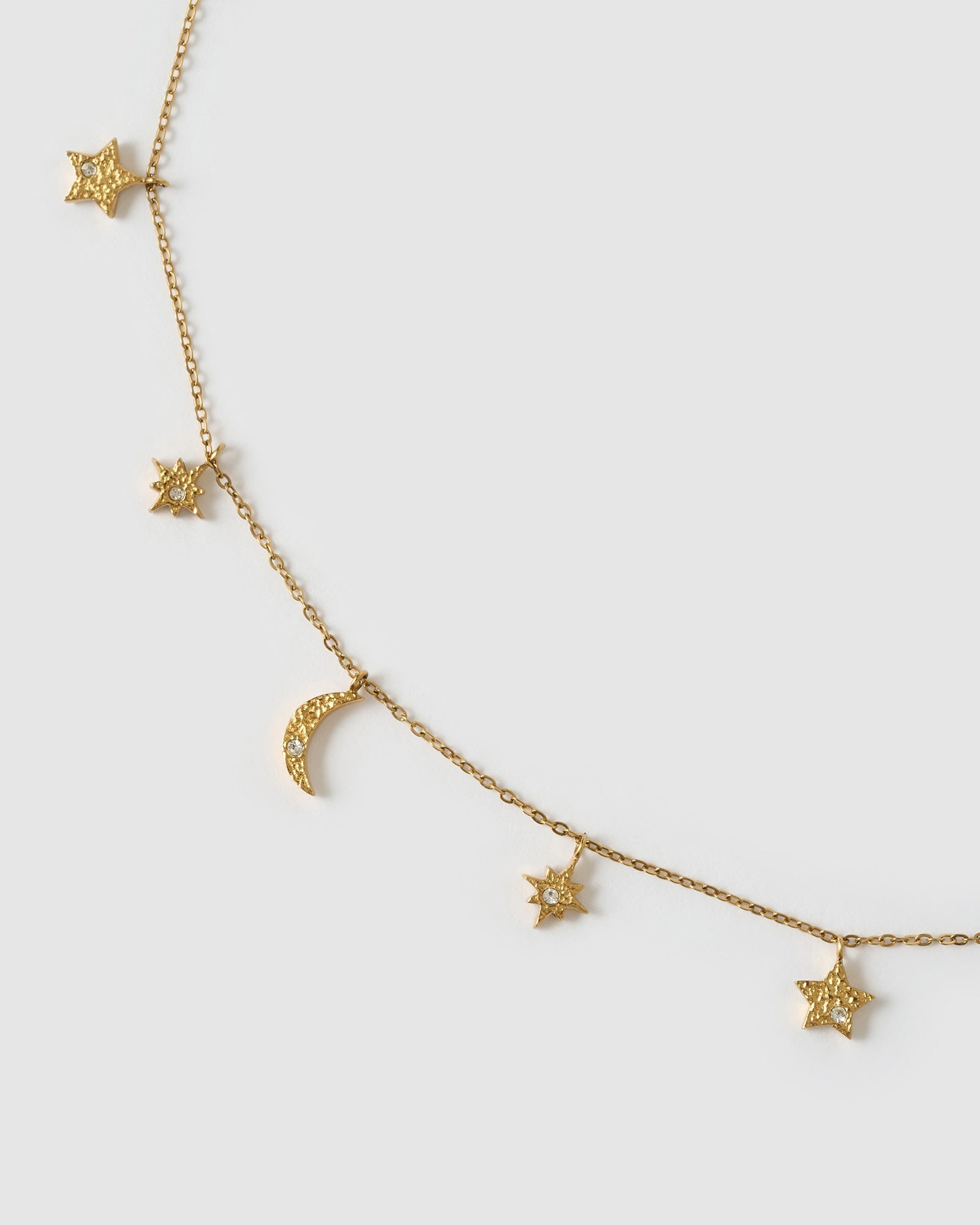 Colar Pingentes Celestiais Moondust - Ouro 18K | SILLENE
