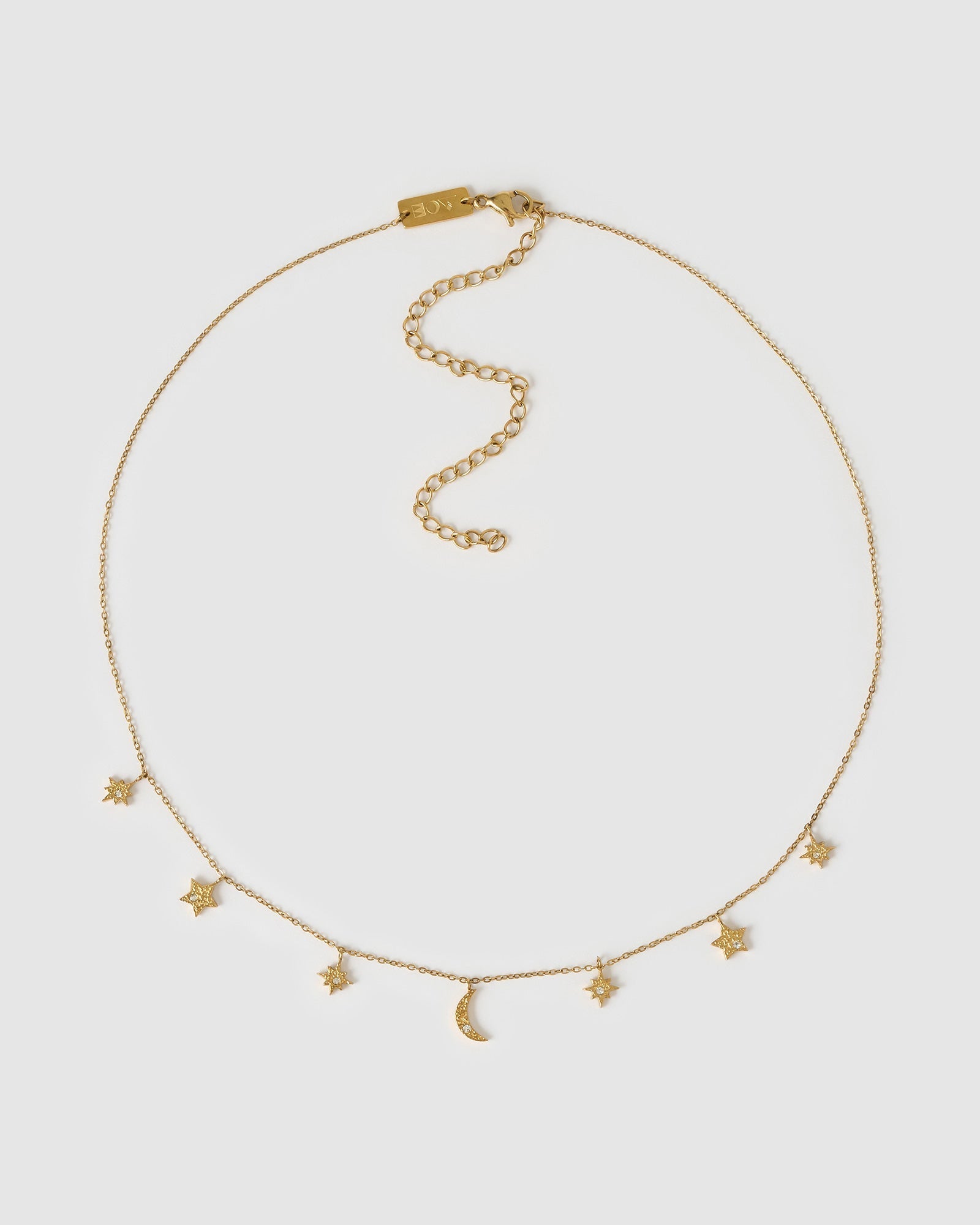 Colar Pingentes Celestiais Moondust - Ouro 18K | SILLENE