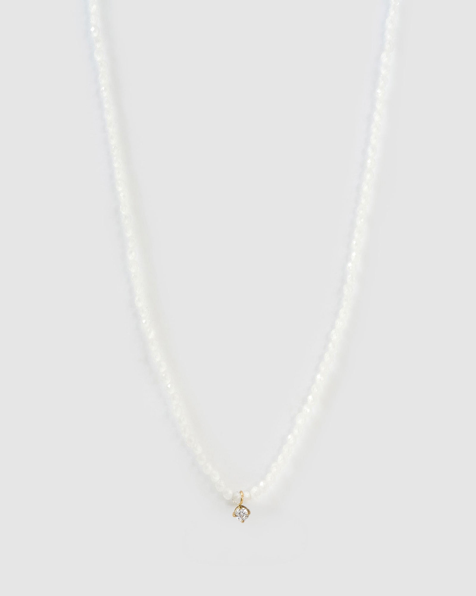 Colar Pingentes Cristal Branco Taylor - Ouro 18K | SILLENE