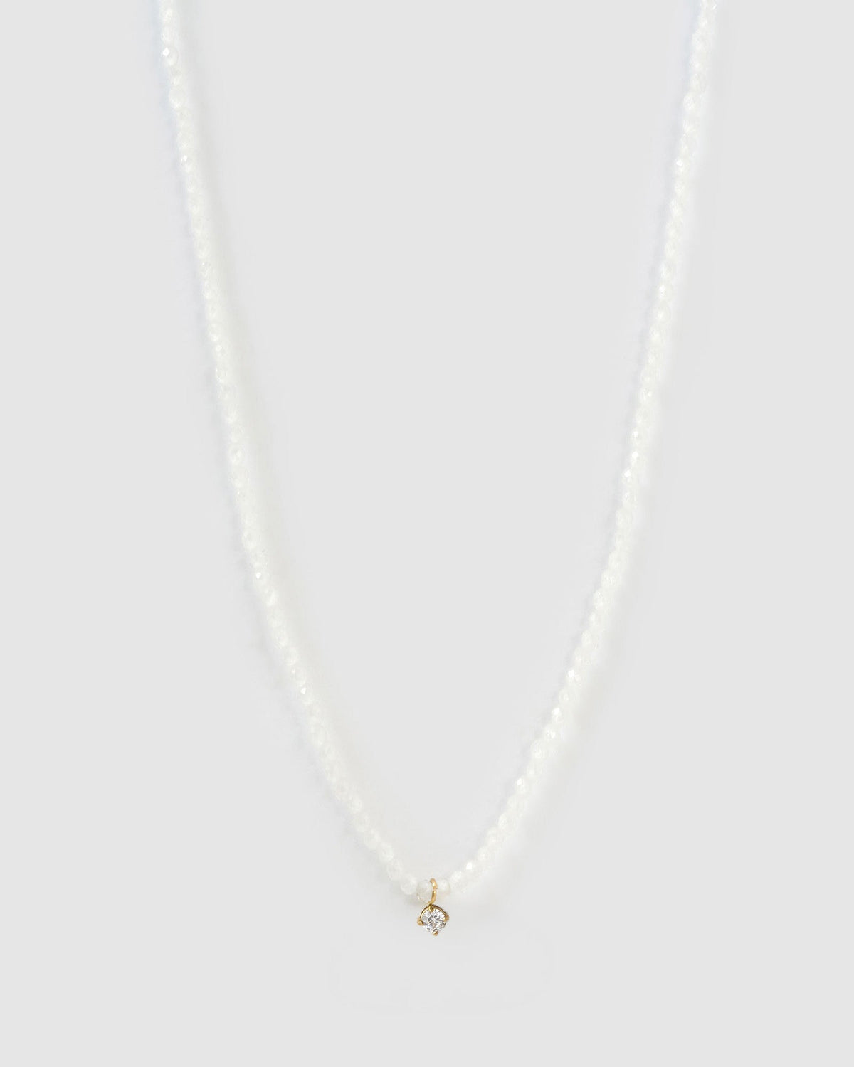 Colar Pingentes Cristal Branco Taylor - Ouro 18K | SILLENE