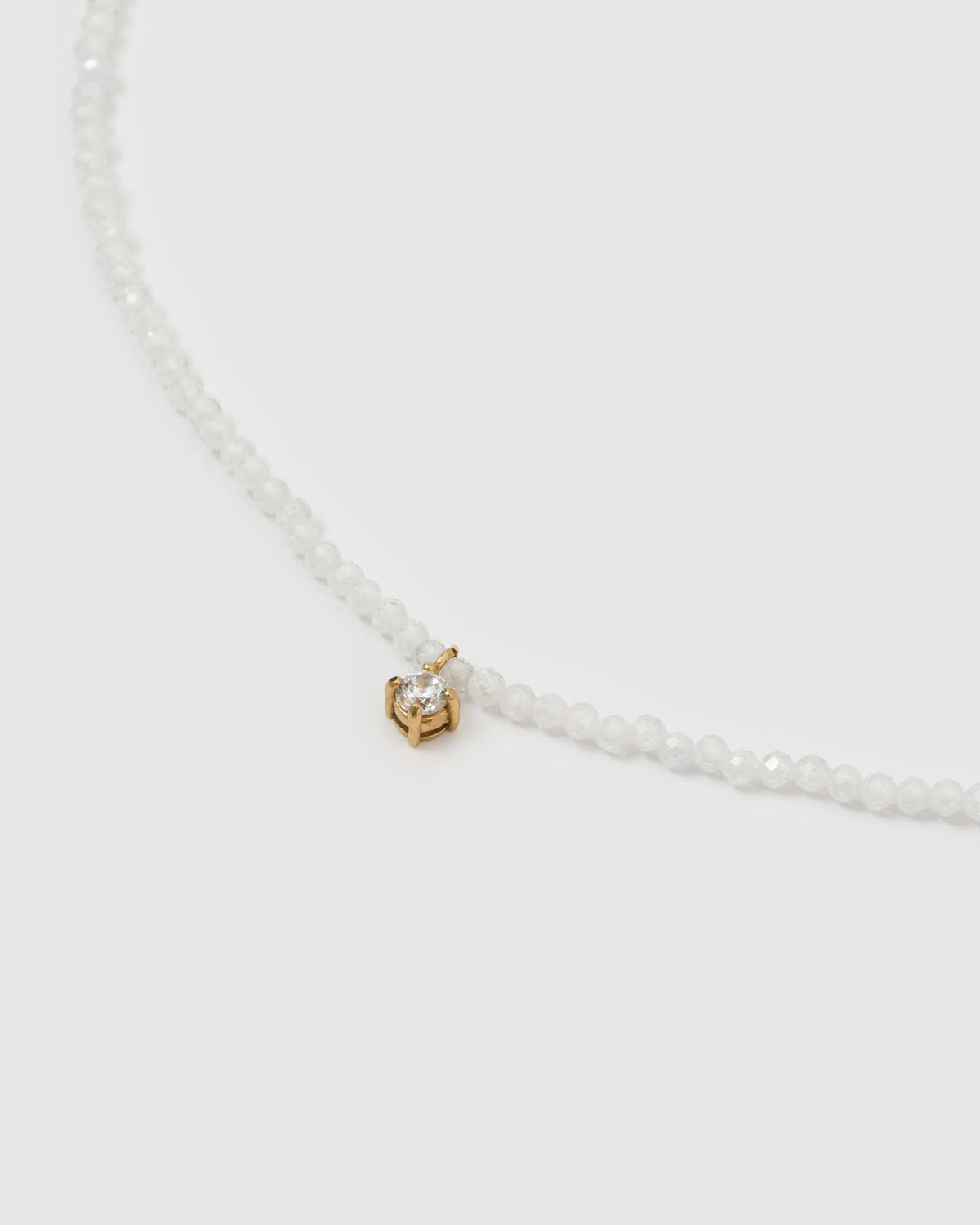 Colar Pingentes Cristal Branco Taylor - Ouro 18K | SILLENE