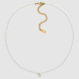 Colar Pingentes Cristal Branco Taylor - Ouro 18K | SILLENE