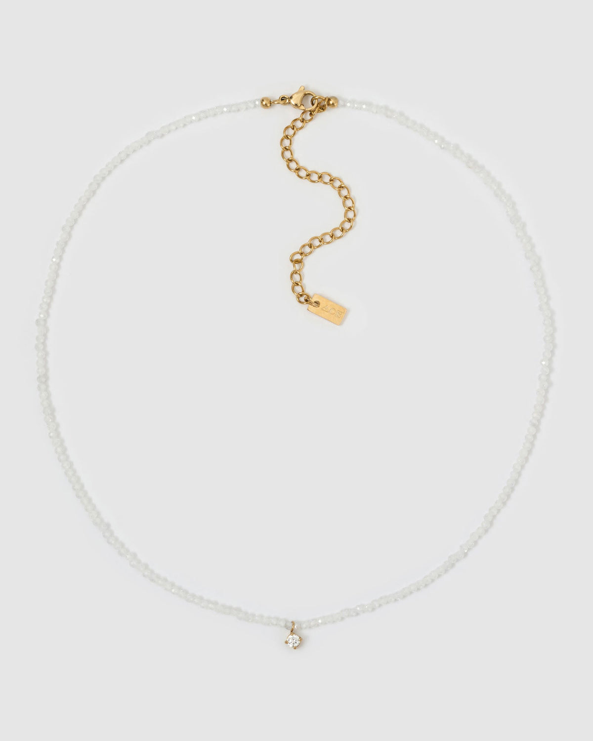 Colar Pingentes Cristal Branco Taylor - Ouro 18K | SILLENE