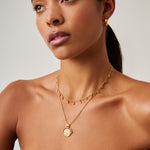 Colar Pingentes Presas Mini - Ouro 18K | SILLENE - detalhe