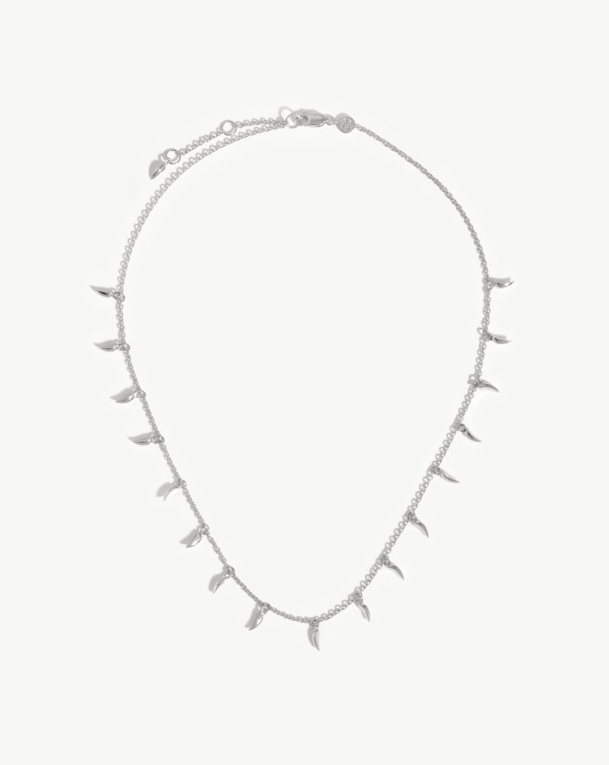 Colar Pingentes Presas Mini - Prata | SILLENE