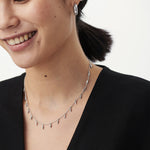 Colar Pingentes Presas Mini - Prata | SILLENE - detalhe