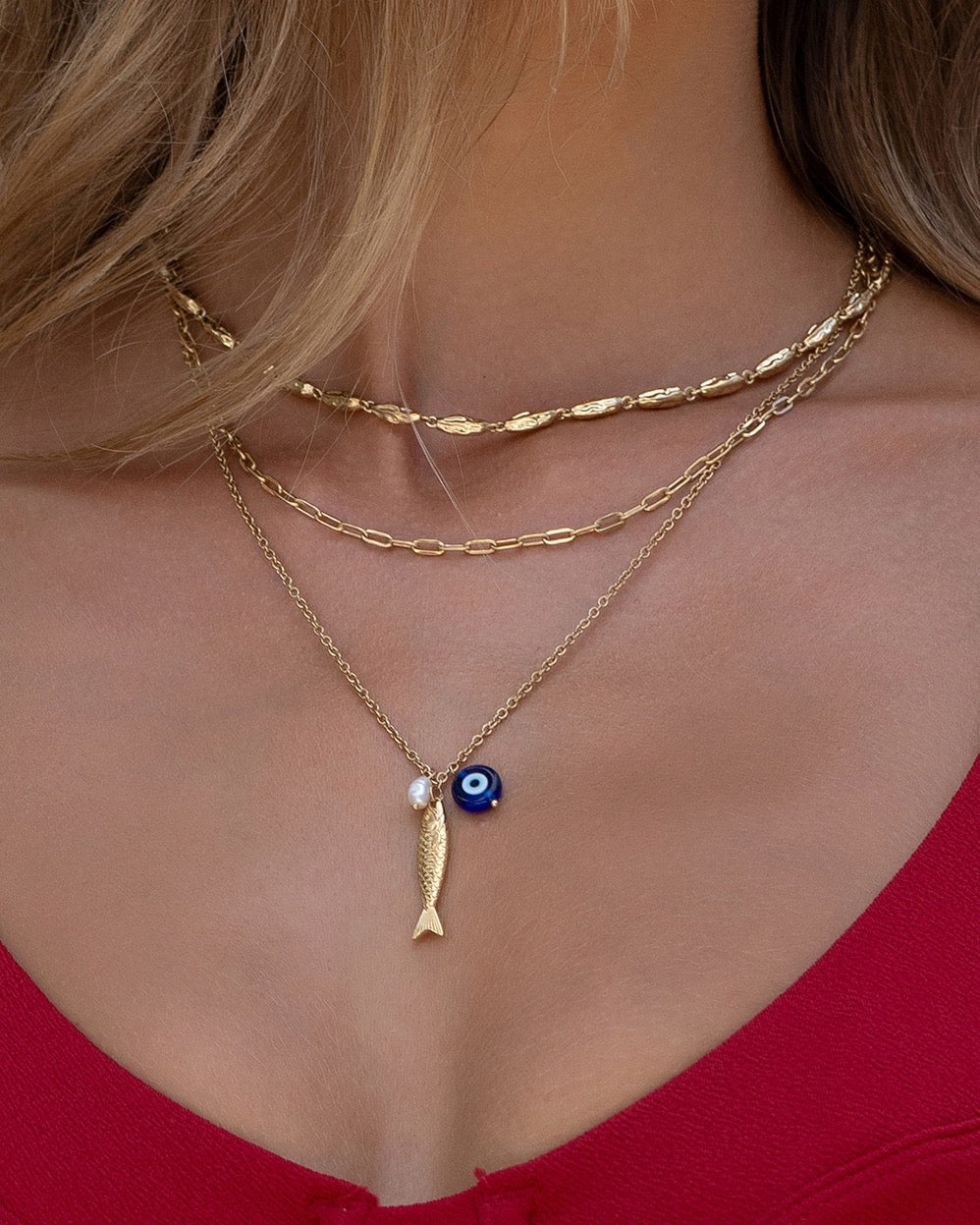 Colar Pingentes Sereia Sirena - Ouro 18K | SILLENE