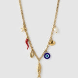 Colar Pingentes Sorte Oceanus - Ouro 18K | SILLENE
