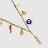 Colar Pingentes Sorte Oceanus - Ouro 18K | SILLENE