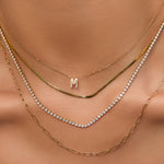 Colar Riviera Charlize - Ouro 18K | SILLENE