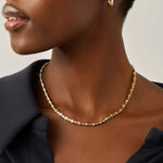 Colar Riviera Cravejado - Ouro 18K | SILLENE - detalhe