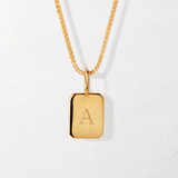 Alfabeto do Colar Tag Inicial - Ouro 18K | SILLENE