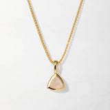 Colar Triângulo Pedra do Mês - Junho (Pedra-da-Lua) - Ouro 18K | SILLENE