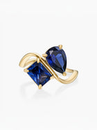 Navae Birthstone Ring - Safira Azul