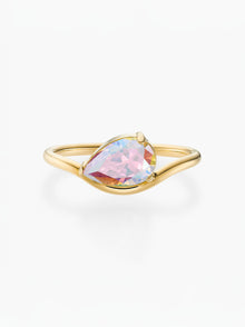 Anel Pia Pedra do Mês - Ouro 18K