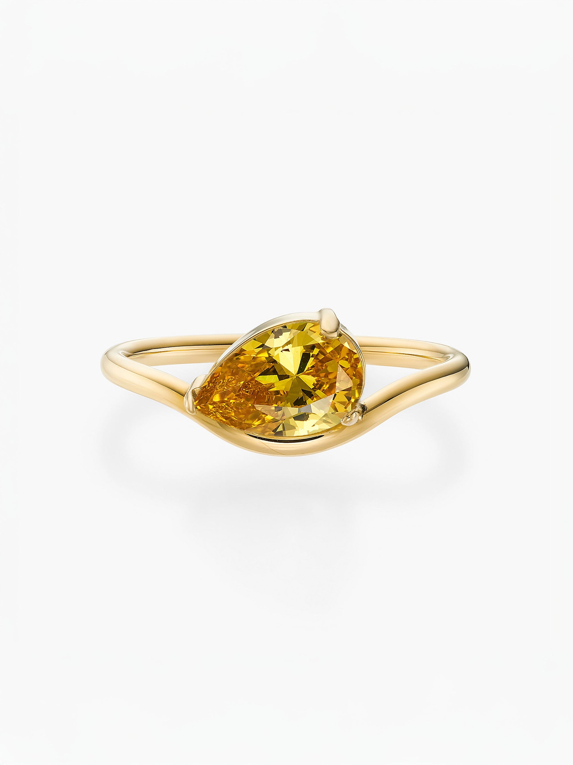 Anel Pia Pedra do Mês - Ouro 18K
