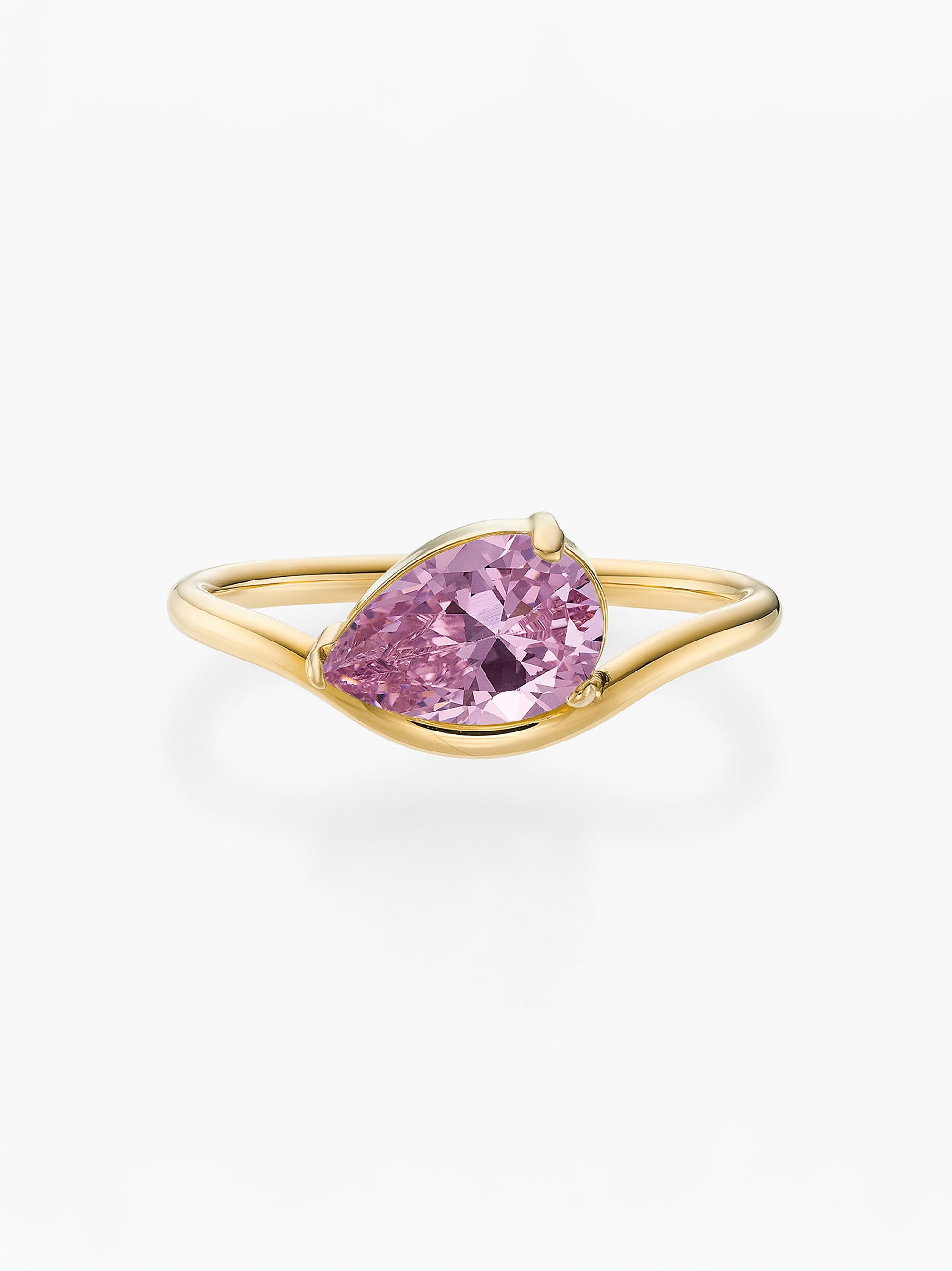 Anel Pia Pedra do Mês - Ouro 18K