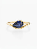 Anel Pia Pedra do Mês - Ouro 18K