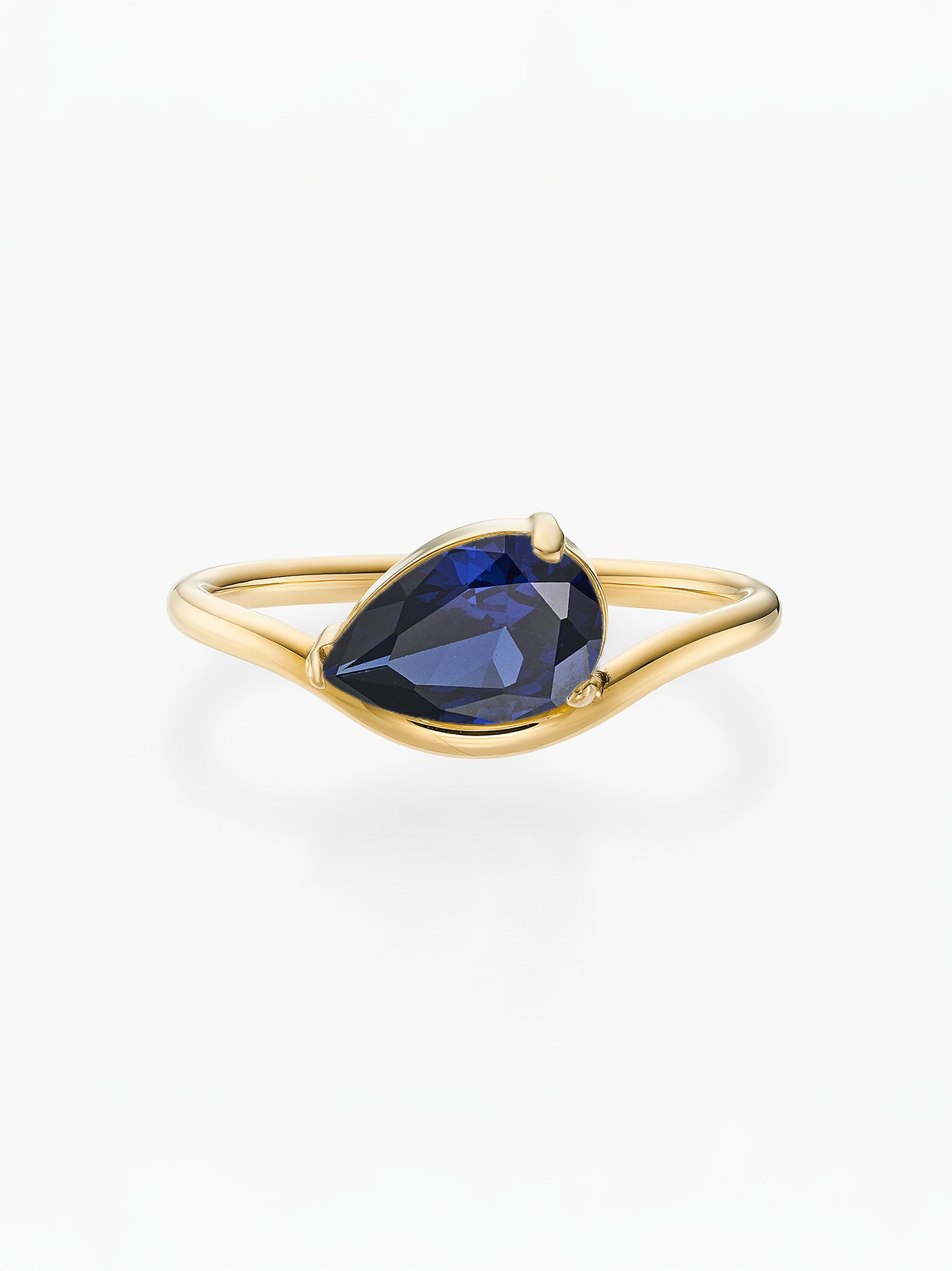 Anel Pia Pedra do Mês - Ouro 18K