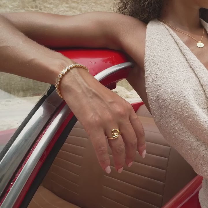 Bracelete Riviera Cassiopeia em Ouro 18K, vídeo 1