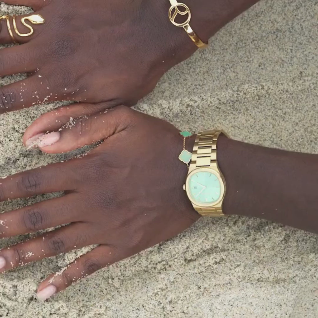 Bracelete Amaya Aqua em Ouro 18K, vídeo 1