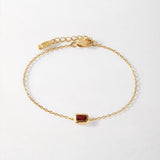 Pulseira Art Déco Granada - Ouro 18K | SILLENE
