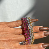 Pulseira Bisel Ballier Cristal - Prata em uso | SILLENE