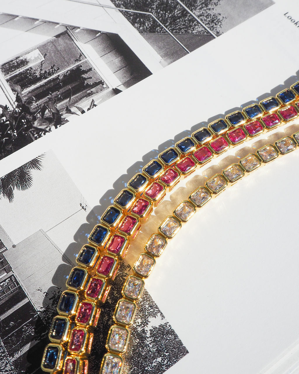 Pulseira Bisel Ballier Cristal - Prata em uso | SILLENE