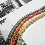 Pulseira Bisel Ballier Rosa - Ouro 18K em uso | SILLENE