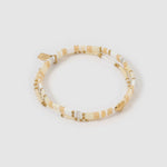 Pulseira Cami Areia - Ouro 18K | SILLENE