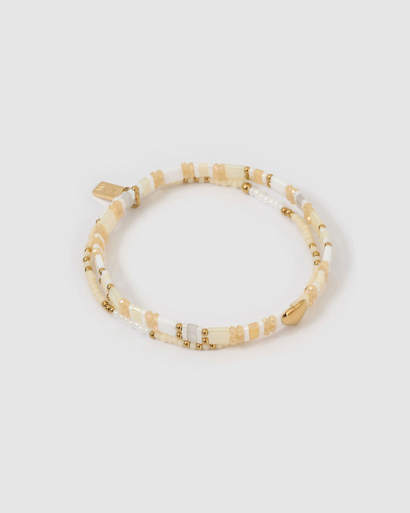 Pulseira Cami Areia - Ouro 18K | SILLENE