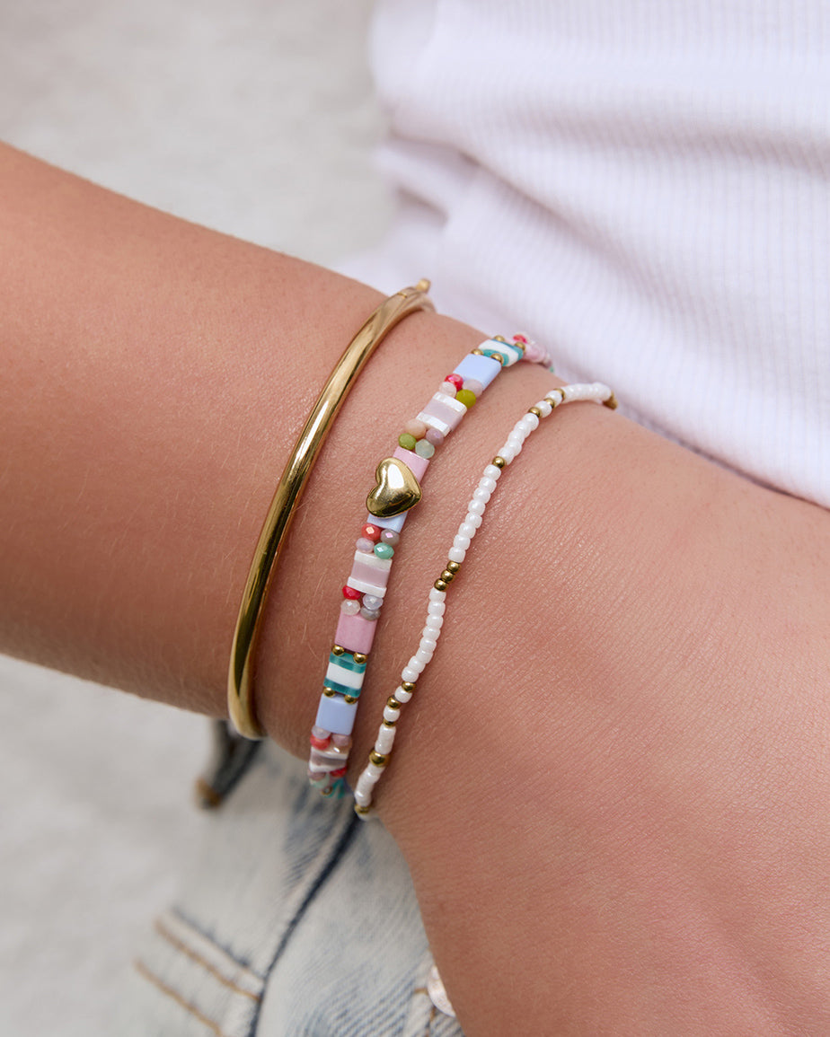 Pulseira Cami Colorida - Ouro 18K | SILLENE