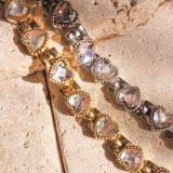 Pulseira Coração Cravejado - Ouro 18K | SILLENE