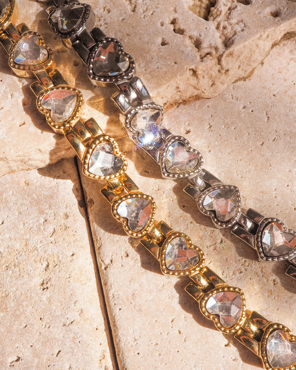 Pulseira Coração Cravejado - Ouro 18K | SILLENE