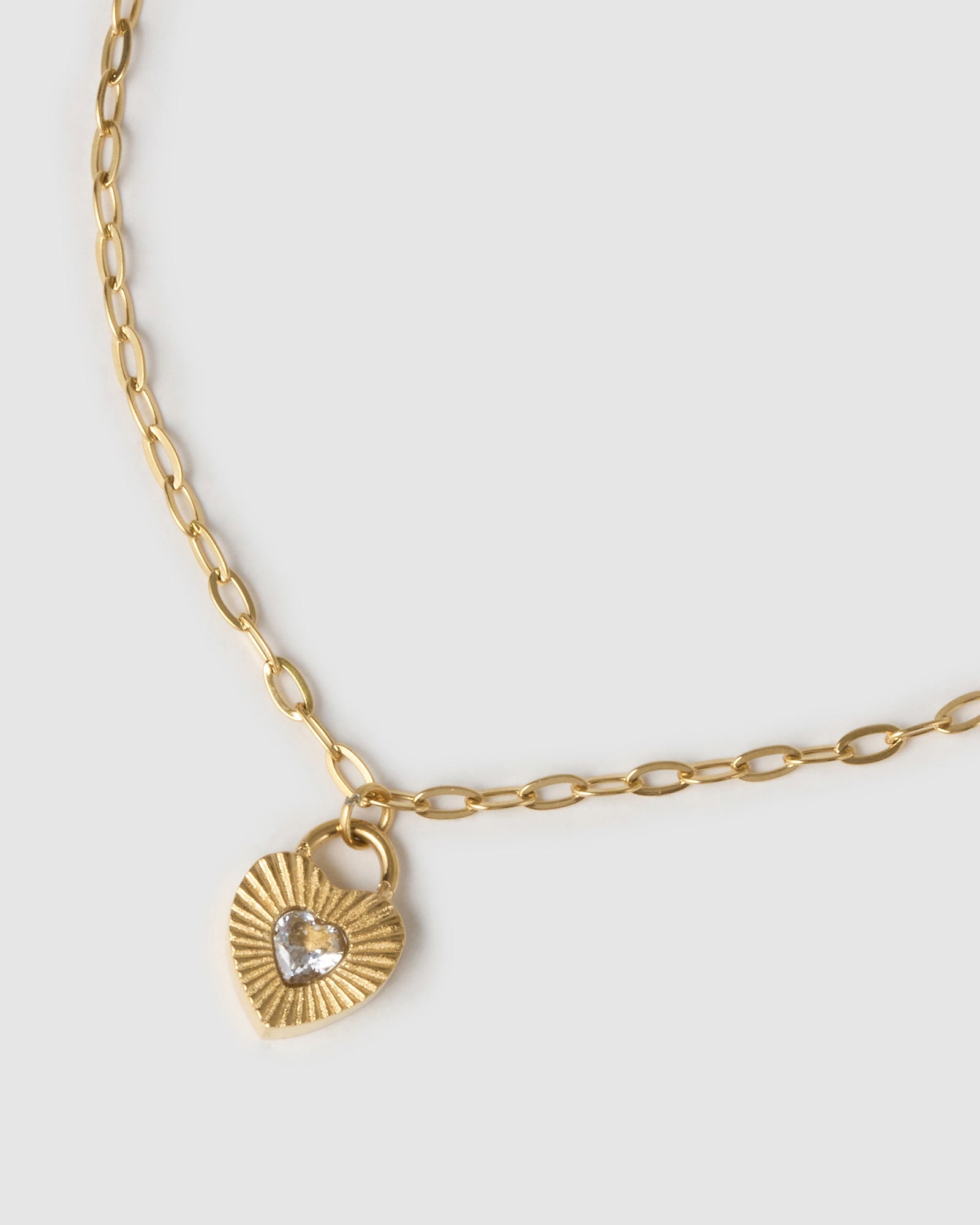 Pulseira Coração Ruby Cristal - Ouro 18K | SILLENE