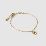 Pulseira Coração Ruby Vermelho - Ouro 18K | SILLENE