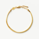 Pulseira Corrente Cobra Quadrada - Ouro 18K | SILLENE